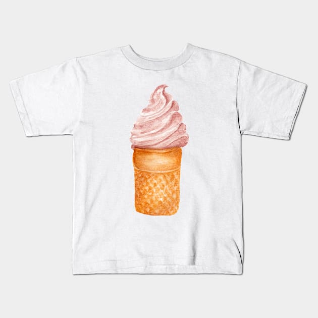 ice cream 5 Kids T-Shirt by lisenok